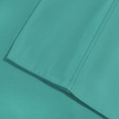 Cotton Blend Solid Deep Pocket Luxury Bed Sheet Set By Blue Nile Mills 4 Cotton Blend Solid Deep Pocket Luxury Bed Sheet Set By Blue Nile Mills - Image 2