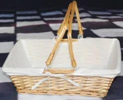 Vintiquewise Rectangular Willow Basket With White Fabric Lining -Baxton Studio Store GUEST 7ed2f38c 94ff 40a8 b17e e175527bc60a