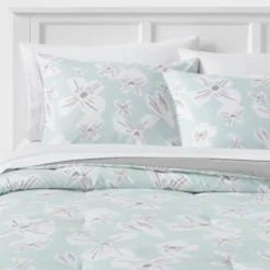 Floral Print Microfiber Reversible Comforter & Sheet Set Mint Green - Room Essentials™ -Baxton Studio Store GUEST 7ee2c25d de84 41cd aefc 85519c817fa3