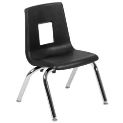 Emma And Oliver Student Stack School Chair - 12-inch -Baxton Studio Store GUEST 7f359436 70cd 45d2 9587 b3221c6e08ef