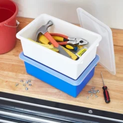 ECR4Kids Cubby Storage Bin With Non-Snap Lid, Plastic Conatiner, 10-Pack -Baxton Studio Store GUEST 7fb4f0d0 90f5 480a acc7 824912ab4b07