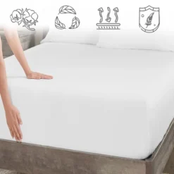 Luxury Fitted Sheet Only, 600 Thread Count - 100% Cotton Sateen, Deep Pocket, Soft, Cool & Durable By California Design Den 12 Luxury Fitted Sheet Only, 600 Thread Count - 100% Cotton Sateen, Deep Pocket, Soft, Cool & Durable By California Design Den -Baxton Studio Store GUEST 7ff35863 4438 48cc b59d 466732b474f9