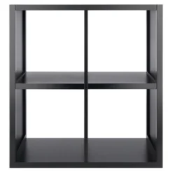 27" Timothy Shelf 2X2 Slots Black - Winsome 11 27" Timothy Shelf 2X2 Slots Black - Winsome -Baxton Studio Store GUEST 8020afc4 bde4 46e9 9793 25f215563d57