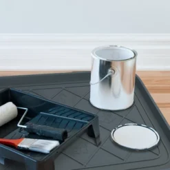 All Weather Boot Tray - Small Water-Resistant Plastic Utility Shoe Mat For Indoor And Outdoor Use In All Seasons By Stalwart (Gray) -Baxton Studio Store GUEST 809876a3 b596 4c8b 998c c47931ff279f