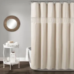 Dana Lace Shower Curtain - Lush Décor 10 Dana Lace Shower Curtain - Lush Décor -Baxton Studio Store GUEST 81170080 4727 41b6 b180 bba2066c1eb6