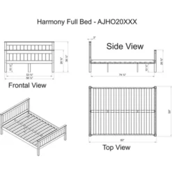Full Harmony Bed - Bolton Furniture -Baxton Studio Store GUEST 82cb88b1 a0b8 4e1e 8e40 39e162f905b8