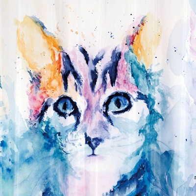 Water Kitten Shower Curtain - Allure Home Creations 4 Water Kitten Shower Curtain - Allure Home Creations - Image 2