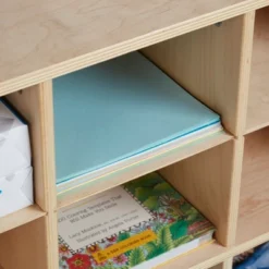 ECR4Kids 20 Cubby Mobile Tray Storage Cabinet, 4x5, Classroom Furniture, Natural -Baxton Studio Store GUEST 83212418 5227 48ed 9b9e 8b67ab59e7a3