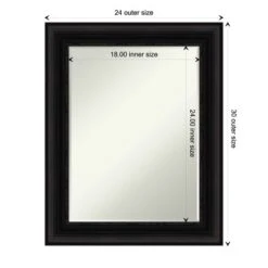Parlor Petite Bevel Bathroom Wall Mirror -Baxton Studio Store GUEST 84e40464 17b8 439d a86a 084abcbb20de