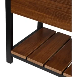 Honey-Can-Do Shoe Storage Bench Walnut -Baxton Studio Store GUEST 856dc136 1ad8 49d2 888c a472e76103f0