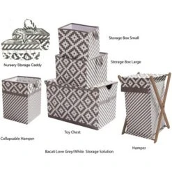 Bacati - Love Gray/white Storage Box Small 10 Bacati - Love Gray/white Storage Box Small -Baxton Studio Store GUEST 85880660 d277 48ab 8e4c 7c177353f12c