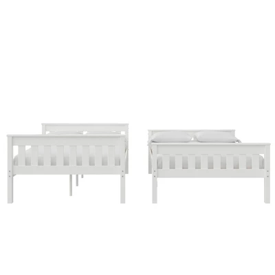 Full Over Full Petty Wood Bunk Bed With USB Port - Room & Joy 11 Full Over Full Petty Wood Bunk Bed With USB Port - Room & Joy - Image 9