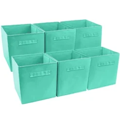 Sorbus 11 Inch Cube Storage Organizer Bins - 6 Pack -Baxton Studio Store GUEST 871be7cc 1dd4 4d92 a9b1 0b31fd4a5a68