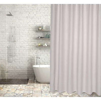 Ria Turkish Cotton Shower Curtain Silver - Enchante Home 4 Ria Turkish Cotton Shower Curtain Silver - Enchante Home - Image 2