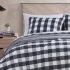 Eddie Bauer Lakehouse Plaid Cotton Quilt & Sham Gray