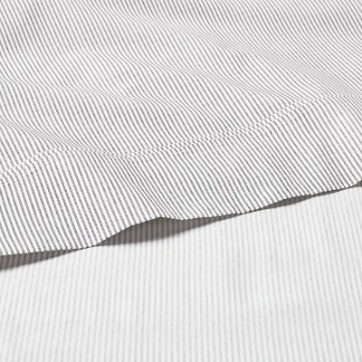 Cotton Percale Microstripe Sheet Set - Hearth & Hand™ With Magnolia 3 Cotton Percale Microstripe Sheet Set - Hearth & Hand™ With Magnolia