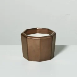 Octagonal Ceramic Cashmere & Suede Fall Jar Candle Metallic Bronze - Hearth & Hand™ With Magnolia 10 Octagonal Ceramic Cashmere & Suede Fall Jar Candle Metallic Bronze - Hearth & Hand™ With Magnolia -Baxton Studio Store GUEST 8d3191e0 b160 4eec bea1 9822c9fa9e34