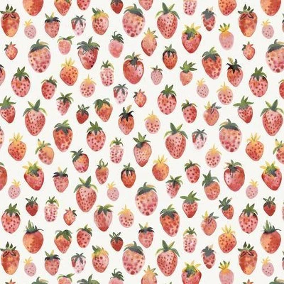 Ninola Design Strawberries Countryside Summer Shower Curtain Red - Deny Designs 4 Ninola Design Strawberries Countryside Summer Shower Curtain Red - Deny Designs - Image 2