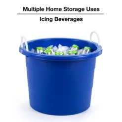 United Solutions 19 Gallon Large Durable Plastic Utility Tub With Strong Rope Handles For Indoor Or Outdoor Home Organization, Blue, 6 Pack 9 United Solutions 19 Gallon Large Durable Plastic Utility Tub With Strong Rope Handles For Indoor Or Outdoor Home Organization, Blue, 6 Pack -Baxton Studio Store GUEST 8e42964e 8b62 4a02 9a14 adc870d989e2