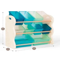 Totes Tidy Storage Bin Organizer Soft Sky - B. Spaces -Baxton Studio Store GUEST 8ff1e481 dbc5 45b5 b6d2 b81b894c37a8