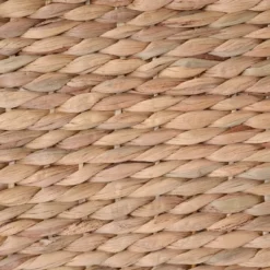 Set Of 2 Handmade Wicker Storage Cubes - 12-Inch Square Foldable Baskets With Handles - Made Of Hand-Twisted Water Hyacinth By Villacera (Natural) -Baxton Studio Store GUEST 90613184 ca77 4182 b7f5 a214192d26ca