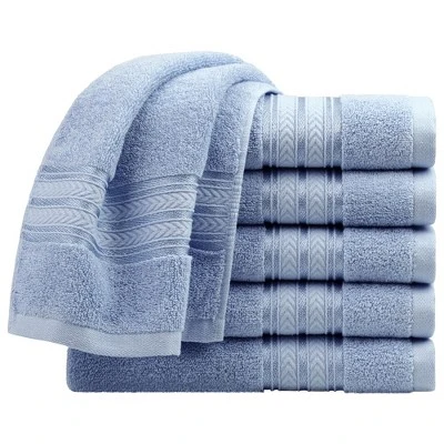 PiccoCasa 100% Cotton Soft Absorbent Oversized Cotton Face Towels 6 Pcs 13'' X 29'' 10 PiccoCasa 100% Cotton Soft Absorbent Oversized Cotton Face Towels 6 Pcs 13'' X 29'' - Image 8