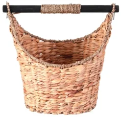 Vintiquewise Rustic Water Hyacinth Vanity Bathroom Set, Set Of 4 - Magazine Basket, Tissue Roll Holder, Tissue Box Cover, And Wastebasket -Baxton Studio Store GUEST 90b8ed82 0b5c 47a4 ad67 b88912cdfab0