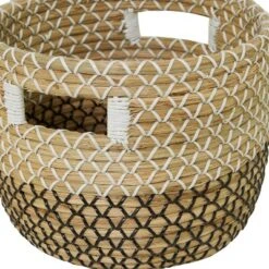 Set Of 3 Seagrass Storage Baskets Khaki - Olivia & May -Baxton Studio Store GUEST 90e64688 8d6d 44e2 b0ad 7e1a839d848a