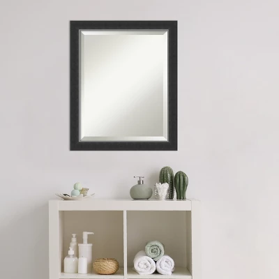 Amanti Art Corvino Black Narrow Beveled Wood Bathroom Wall Mirror 7 Amanti Art Corvino Black Narrow Beveled Wood Bathroom Wall Mirror - Image 5