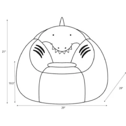 Shark Kids' Bean Bag Chair - Pillowfort™ -Baxton Studio Store GUEST 9206efb8 2779 412a ab14 c441158e542e