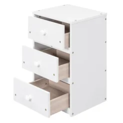 Loft Bed With Multi-Function Storage Table, LED Lights, Bedside Tray And Charging Station, White - ModernLuxe -Baxton Studio Store GUEST 9275e829 4129 47d9 b730 433e145e0a46