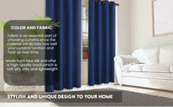 J&V TEXTILES 2 Panels Solid Grommet Faux Silk Window Curtain Drapes Treatment 58" Wide And 84" Length (Black) -Baxton Studio Store GUEST 92bc5c8a 5574 4d89 8cef 3959e29cca9e