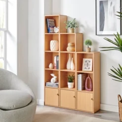 59" Set Of 3 Slim Cube Shelf Unit Towers - Danya B. 16 59" Set Of 3 Slim Cube Shelf Unit Towers - Danya B. -Baxton Studio Store GUEST 93d01153 9216 4ad0 8e27 9c616bc40136