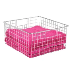 MDesign Bath Metal Storage Organizer Basket - 4 Pack 16 MDesign Bath Metal Storage Organizer Basket - 4 Pack -Baxton Studio Store GUEST 93ffe19e 8515 4ae5 b3be 6e706c5e0bbf