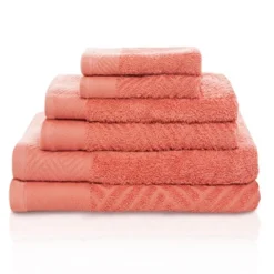 Basketweave Jacquard Cotton Modern Absorbent 6-Piece Towel Set By Blue Nile Mills 26 Basketweave Jacquard Cotton Modern Absorbent 6-Piece Towel Set By Blue Nile Mills -Baxton Studio Store GUEST 95760d7d a2b6 4733 9e39 7bffe08461e7