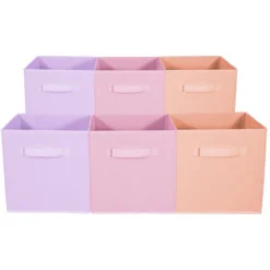 Sorbus 11 Inch Cube Storage Organizer Bins - 6 Pack -Baxton Studio Store GUEST 9644bfc0 45fa 4ac4 b3e2 8b6846a7f3be
