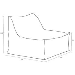 Armless Lounge Kids' Chair Gray - Pillowfort™ -Baxton Studio Store GUEST 966b9091 5c5b 4f7f 8216 3d51e3ee45b1