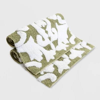 2pc Iron Gate Floral Bath Mat Set - Chesapeake 4 2pc Iron Gate Floral Bath Mat Set - Chesapeake - Image 2