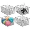 MDesign Bath Metal Storage Organizer Basket - 4 Pack -Baxton Studio Store GUEST 97419146 dd00 4697 a8b0 fcc080328068