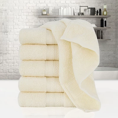 PiccoCasa 100% Cotton Soft Absorbent Oversized Cotton Face Towels 6 Pcs 13'' X 29'' 3 PiccoCasa 100% Cotton Soft Absorbent Oversized Cotton Face Towels 6 Pcs 13'' X 29''