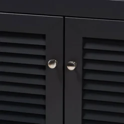 Shelf Wood Shoe Storage Cabinet With Drawer Coolidge Finished Dark Gray - Baxton Studio -Baxton Studio Store GUEST 97fc8b8d 4c23 4fa9 a6f6 21bb6672722c