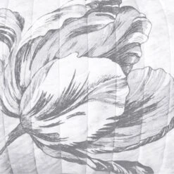 Standard Merian Tulip Sham Gray/White - New York Botanical Garden -Baxton Studio Store GUEST 981f80e2 b812 428f a934 520f881ef698