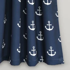 52"x63" Anchor Room Darkening Window Curtain Panels Navy - Lush Décor -Baxton Studio Store GUEST 9acbed53 8e4d 4793 bb61 1f4801a8b755