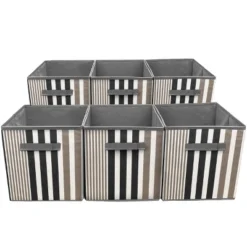 Sorbus 11 Inch Cube Storage Organizer Bins - 6 Pack -Baxton Studio Store GUEST 9c2084ff 2496 4ba1 861e 973fbc59dee8