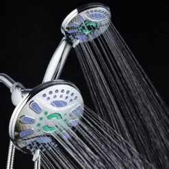 7" 48 Setting Elite High Pressure Ultra Luxury Three-Way Rainfall Shower Head Combo Chrome - AquaDance -Baxton Studio Store GUEST 9d5a6456 5ac2 4817 9ef3 ec4f629fe20f