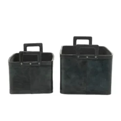 Set Of 2 Storage Baskets Dark Brown - Olivia & May -Baxton Studio Store GUEST 9de0fbec b1f7 4c23 87ce a9a0f806c8a9