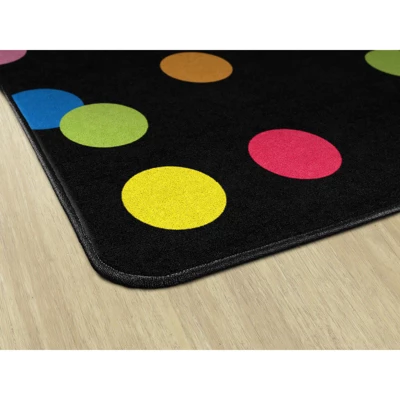 Flagship Carpets Just Teach Rainbow Polka Dots Area Rug 4 Flagship Carpets Just Teach Rainbow Polka Dots Area Rug - Image 2