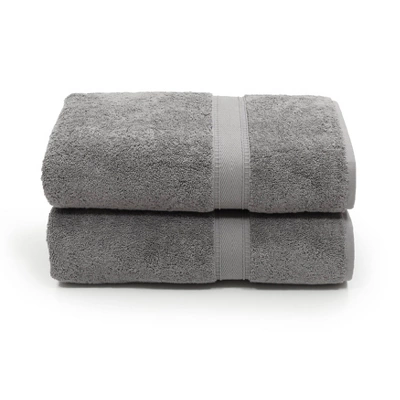 2pk Sinemis Turkish Bath Towel Collection Dark Gray - Linum Home Textiles 4 2pk Sinemis Turkish Bath Towel Collection Dark Gray - Linum Home Textiles - Image 2
