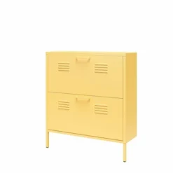 Cache 2 Door Shoe Storage Cabinet Yellow - Novogratz -Baxton Studio Store GUEST 9fe4e3ac 9a5c 4ebd be87 4a2428cffa5a