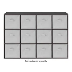 Whitmor 12 Section Cube Organizer Brown